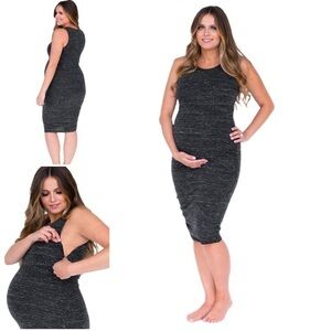 🆕 Belly Bandit The Perfect Nursing and Maternity Dress in Charcoal